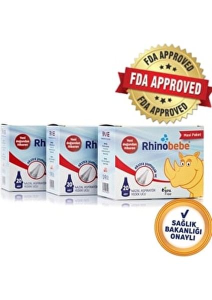 Nazal Burun Aspiratörü Yedek Uçlar Yumuşak ve Hijyenik 60 Adet Ekonomik Paket indirimleri