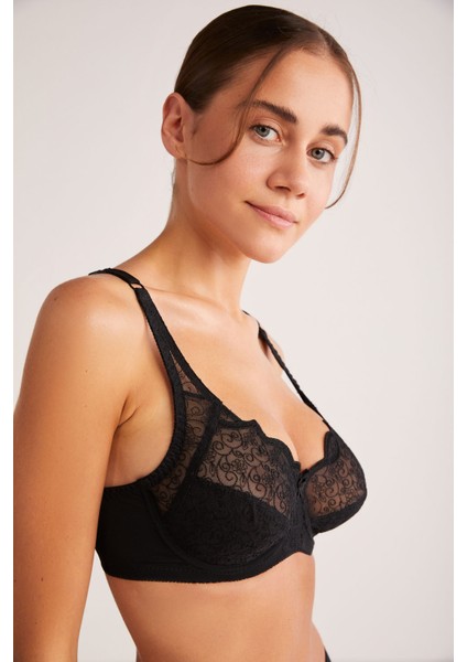 Kadın Beliza Balenli Desteksiz Pamuklu Toparlayıcı Sütyen