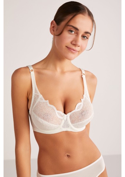 Kadın Beliza Balenli Desteksiz Pamuklu Toparlayıcı Sütyen