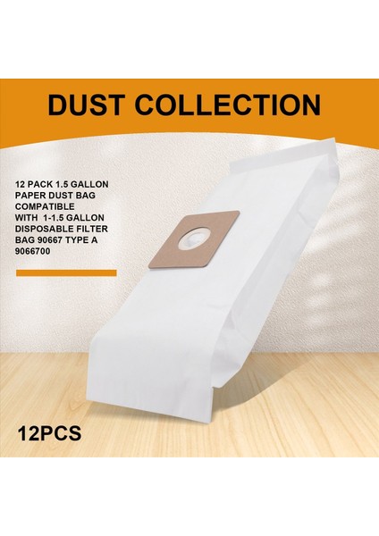 Shop Vac 1-1,5 Galon 90667 Tip A ile Uyumlu 12'li Toz Torbası (Yurt Dışından) indirimleri
