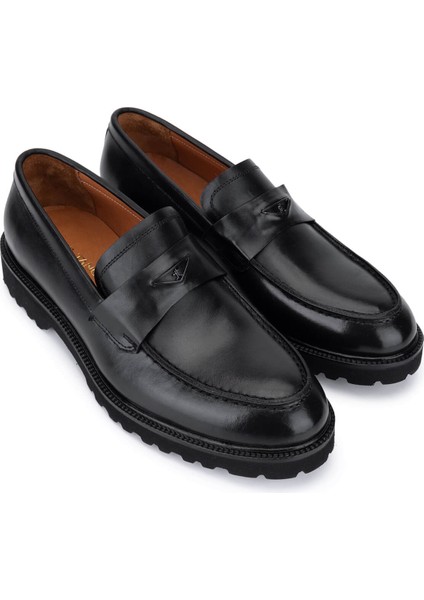 Erkek Hakiki Deri Siyah Loafer Ayakkabı 1170 01 Erk Ayk SK25-26 Sıyah Spr fiyatları