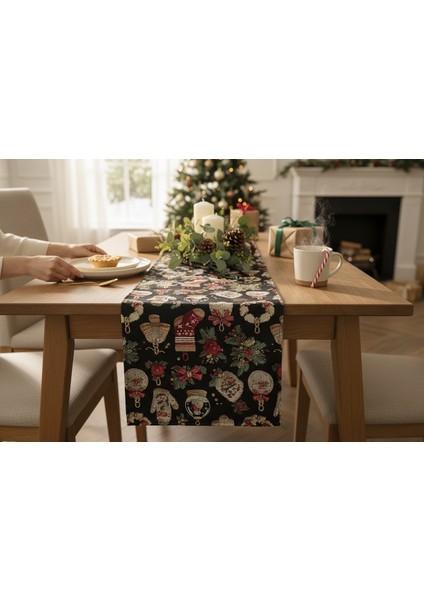 Yeni Yıl Runner, Yılbaşı Runner, Noel Baba Runner, Çam Ağacı Runner fiyatları