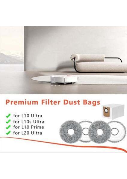Dreame L10 Ultra Için 6 Adet Elektrikli Süpürge Torbası, Toz Torbası, Paspas Bezi (Yurt Dışından) modelleri