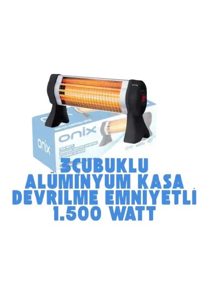 ON-1500 1500 Watt Devrilme Emniyet Ayarlı 2 Kademe Isı Ayarlı Isıtıcı indirimleri