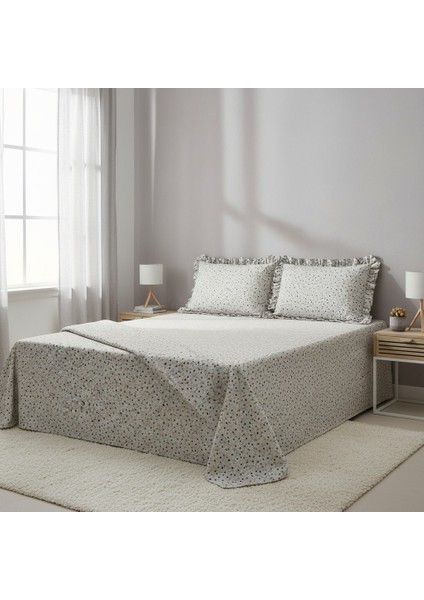 Sarı Çiçekli Fırfırlı Yastık Kılıflı Çarşaf Seti fiyatları