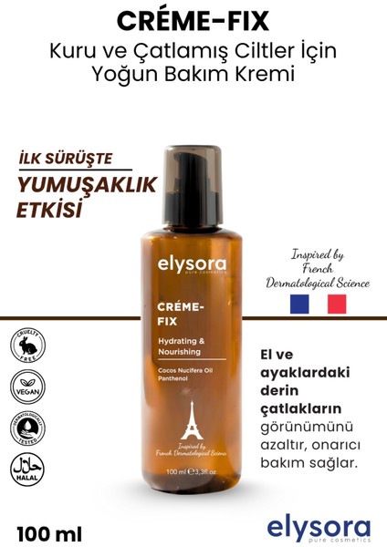 Panthenol Içeren, Kuru ve Çatlamış Ciltler Için, Yoğun Çatlak Bakım Kremi 100 ml