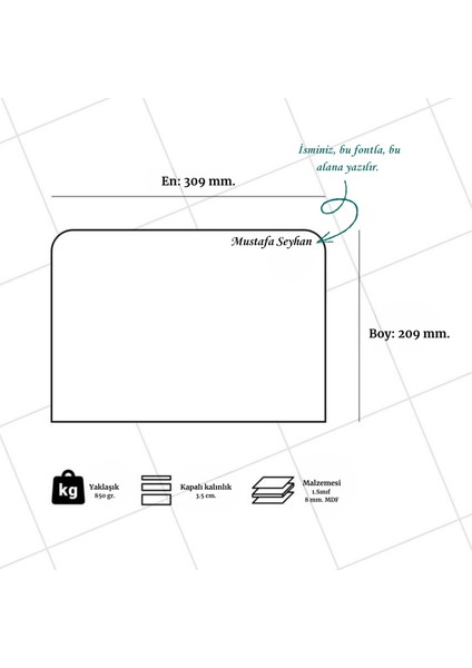 İsfahan TA Kitap Okuma Standı Masaüstü Ahşap Rahle