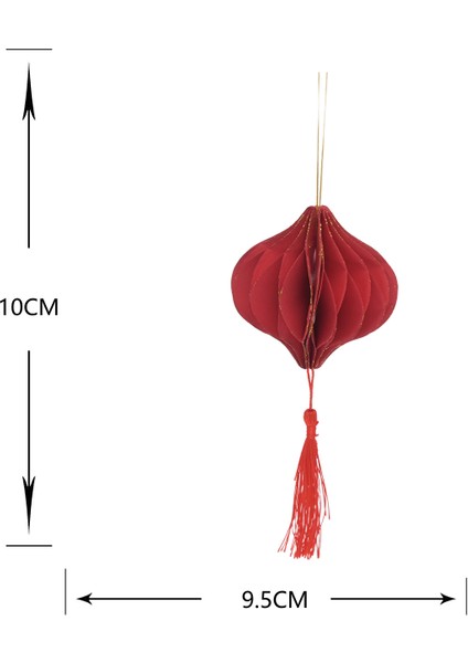 New Year Yılbaşı Püsküllü 3 Adet Ağaç Süsü 10X9,5 cm fiyatları