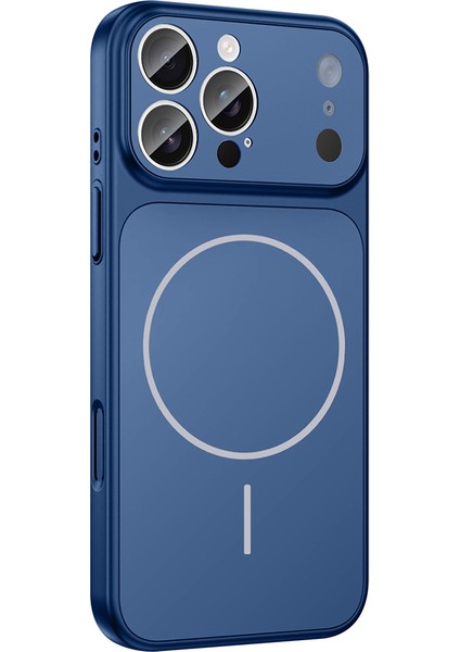 Apple iPhone 15 Pro Kılıf M-Safe Şarj Özellikli Kamera Korumalı Formen Kapak - Turuncu