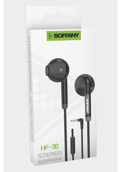 HF90-002 Jack Girişli Kablolu Kulaklık Siyah modelleri