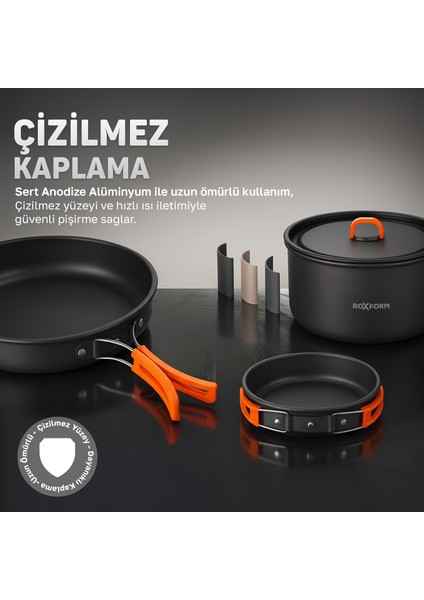 Nomad 03 Kamp Tencere Seti – 4 Kişilik Çok Fonksiyonlu Set indirimleri