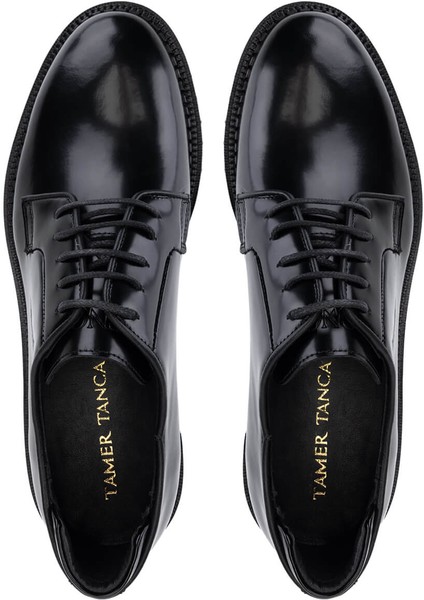 Erkek Hakiki Deri Siyah Mat Klasik Ayakkabı 1170 02 Erk Ayk SK25-26 Syh Mat Acma indirimleri