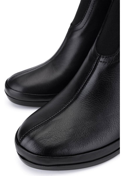 Kadın Hakiki Deri Siyah Topuklu Bot 824 640 Bn Bot SK25-26 Sıyah Cılt fırsatları