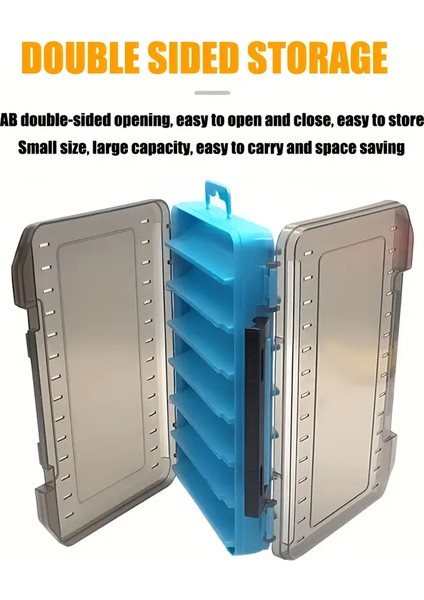 Olta Takımı rapala Kutusu 14 Bölmeli Balıkçılık Aksesuarları Kanca Saklama Kutusu Çift Taraflı Balıkçılık Alet Düzenleyici Kutuları fırsatları