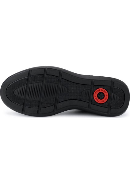 Erkek Hakiki Deri Siyah Casual Ayakkabı 298 3079-23059 Erk Ayk SK25-26 Sıyah Atlas modelleri