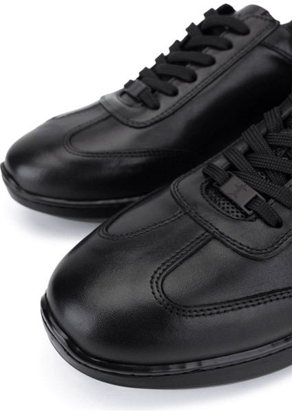 Erkek Hakiki Deri Siyah Casual Ayakkabı 298 3079-23059 Erk Ayk SK25-26 Sıyah Atlas fırsatları