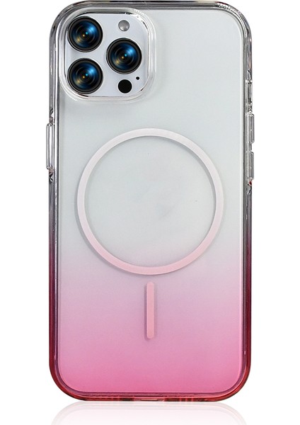 Apple iPhone 16 Pro Max Kılıf M-Safe Şarj Özellikli Septik Silikon Kapak - Turuncu modelleri