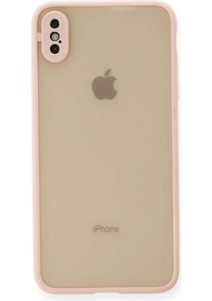 iPhone x Kılıf Montreal Silikon Kapak - Pembe (K95)