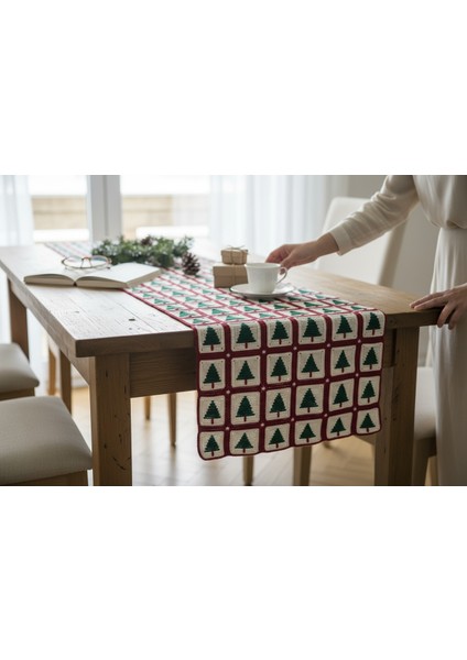 Yeni Yıl Runner, Yılbaşı Runner, Noel Baba Runner, Çam Ağacı Runner fiyatları