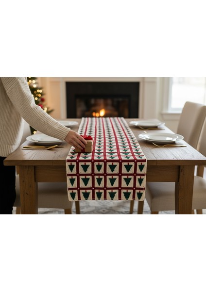 Yeni Yıl Runner, Yılbaşı Runner, Noel Baba Runner, Çam Ağacı Runner fırsatları