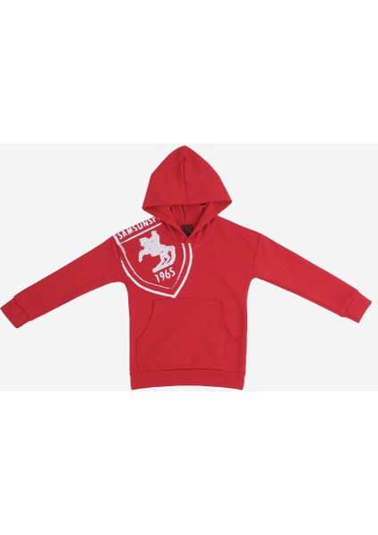 Arma Baskılı Kapüşonlu Çocuk Sweat