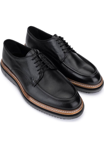 Erkek Hakiki Deri Siyah Casual Ayakkabı 537 3810 Erk Ayk SK25-26 Sıyah Shrnk fiyatları