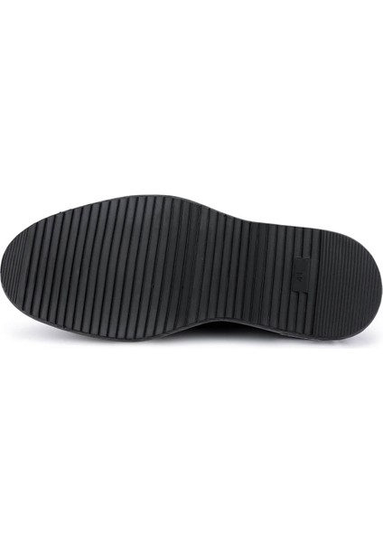 Erkek Hakiki Deri Siyah Casual Ayakkabı 537 3810 Erk Ayk SK25-26 Sıyah Shrnk modelleri