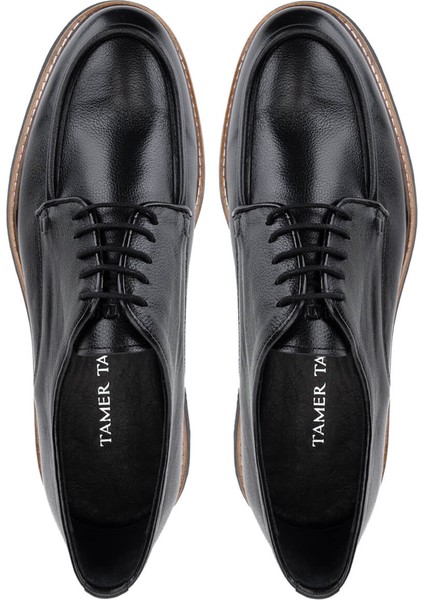 Erkek Hakiki Deri Siyah Casual Ayakkabı 537 3810 Erk Ayk SK25-26 Sıyah Shrnk indirimleri