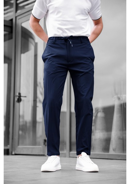 Jogger Paraşüt Kumaş Lacivert Renk Erkek Pantolon fiyatları