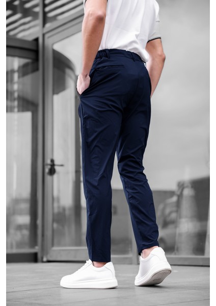 Jogger Paraşüt Kumaş Lacivert Renk Erkek Pantolon modelleri