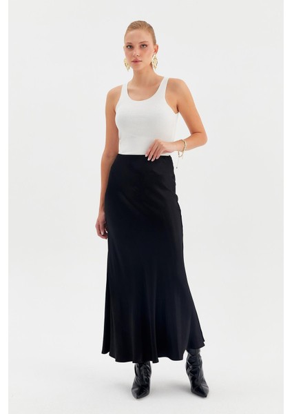 Maxi Verev Saten Etek