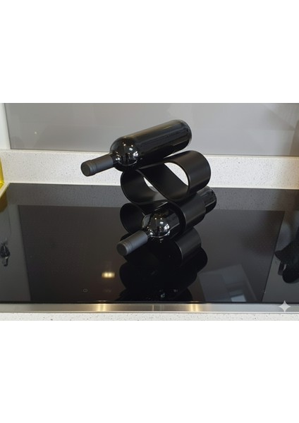 Modern 5 Şişelik Şaraplık | Dekoratif Wine Rack | Şişe Tutucu ve Şarap Standı