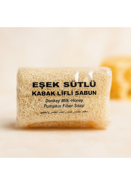 Doğal Eşek Sütlü Kabak Lifli Sabun