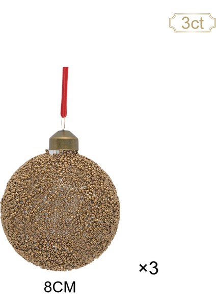 New Year Yılbaşı Sparkling 3 Adet Ağaç Süsü Seti fiyatları