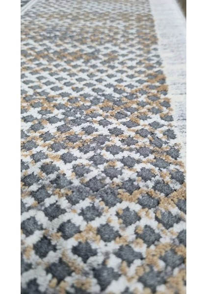 Elegance 1064 Krem Halı Gri Modern Klasik Desenli Viskon Doğal Iplik Bambu Halı Tozu Az Salon indirimleri