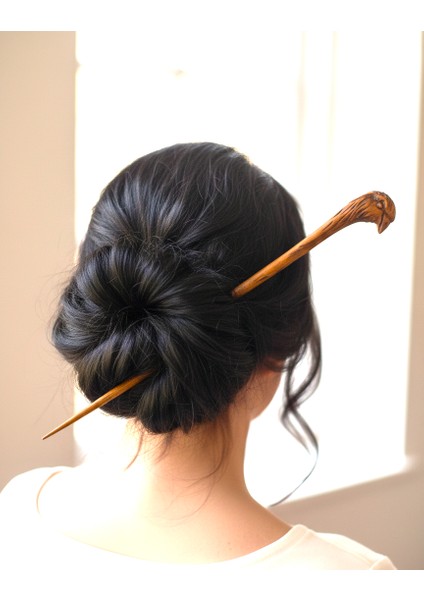 Kartal Model Topuz Tokası El Oyması Ahşap modelleri