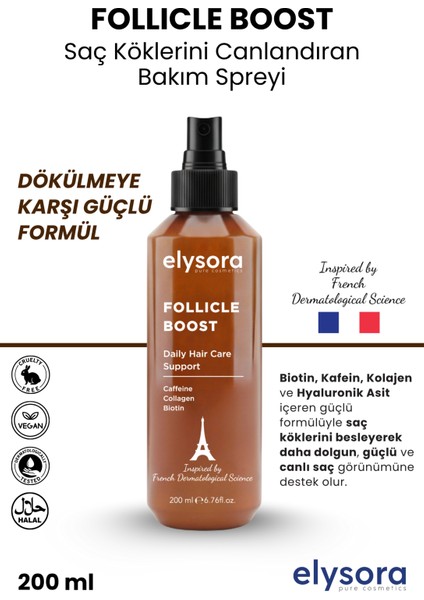 Biotin ve Kafein Içeren, Dökülme Karşıtı, Saç Köklerini Canlandıran, Bakım Spreyi 200 ml