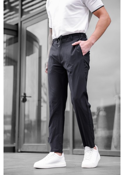Jogger Paraşüt Kumaş Siyah Renk Erkek Pantolon fırsatları
