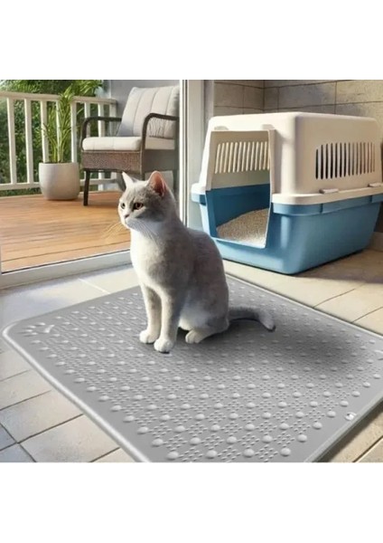 Mikopet Kaymaz Evcil Hayvan Tuvalet Önü Paspası