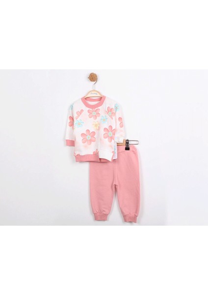 Dijital Çiçekli Kız Takım