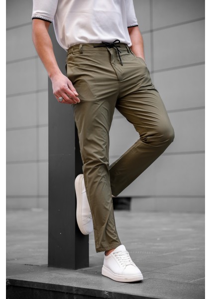 Jogger Paraşüt Kumaş Haki Renk Erkek Pantolon fiyatları