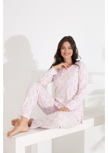 Angelique %100 Pamuk Uzun Kol Kadın Pijama Takımı 21515-516 fiyatları