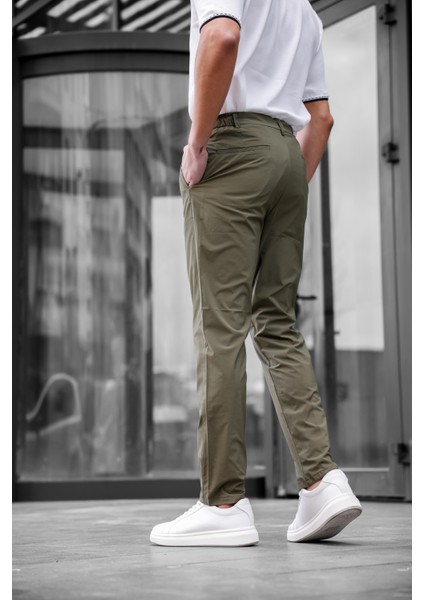 Jogger Paraşüt Kumaş Haki Renk Erkek Pantolon indirimleri