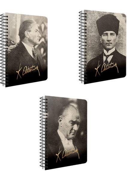 2026 17X24 336 Sayfa Spiralli Günlük Ajanda Atatürk (409-AKK)