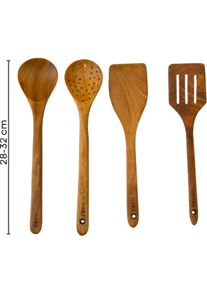 Doğal El Yapımı Gerçek Ceviz 5 Parça Kutulu Kepçe&spatula Seti modelleri