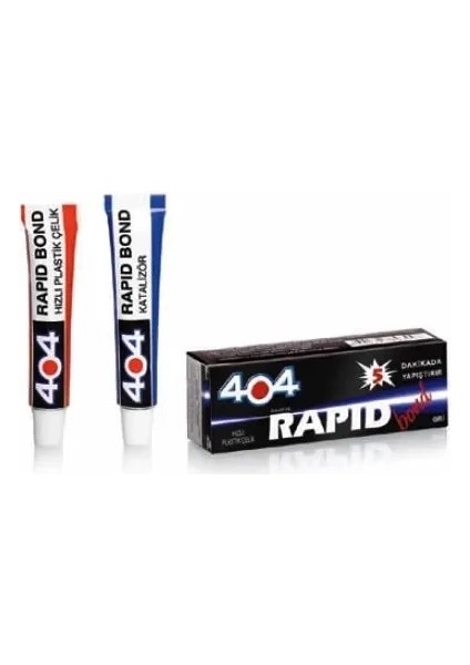 404 Plastik Çelik Rapid Bond Hızlı Yapıştırıcı 16GR - Şeffaf