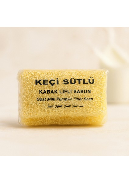 Doğal Keçi Sütlü Kabak Lifli Sabun