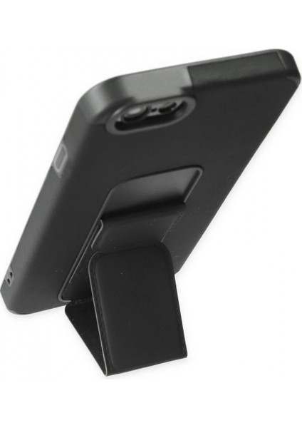iPhone 6 Kılıf Mega Standlı Silikon - Siyah (K95) fırsatları