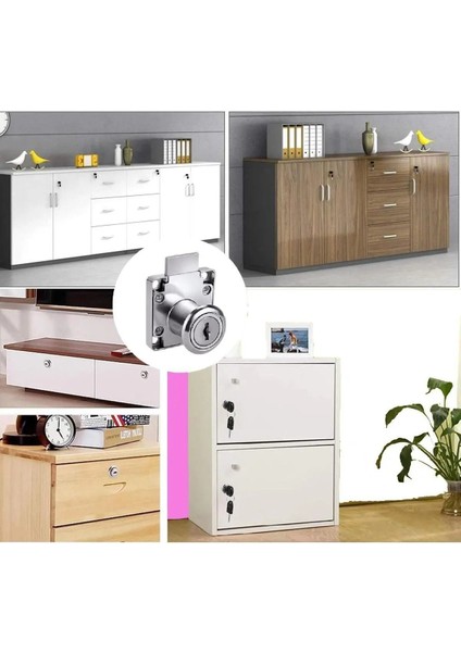 Kare Çekmece Kilidi Dolap Mobilya Kilit 2 Anahtarlı Mandallı Dolabı Kilitle Metal modelleri