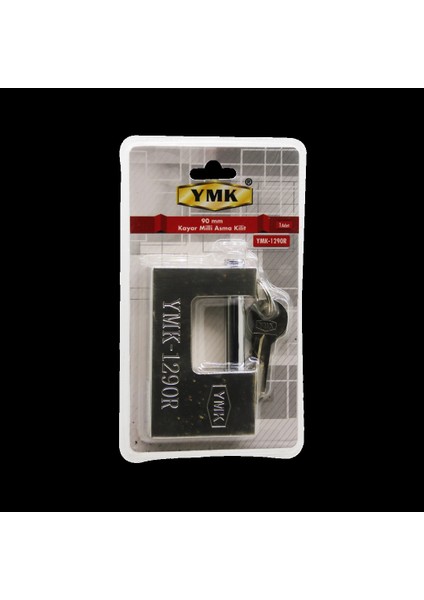 90MM GRİ KAYAR MİLLİ ASMA KİLİT (4887)